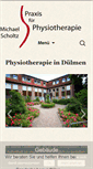 Mobile Screenshot of physiotherapie-scholtz.de
