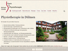Tablet Screenshot of physiotherapie-scholtz.de